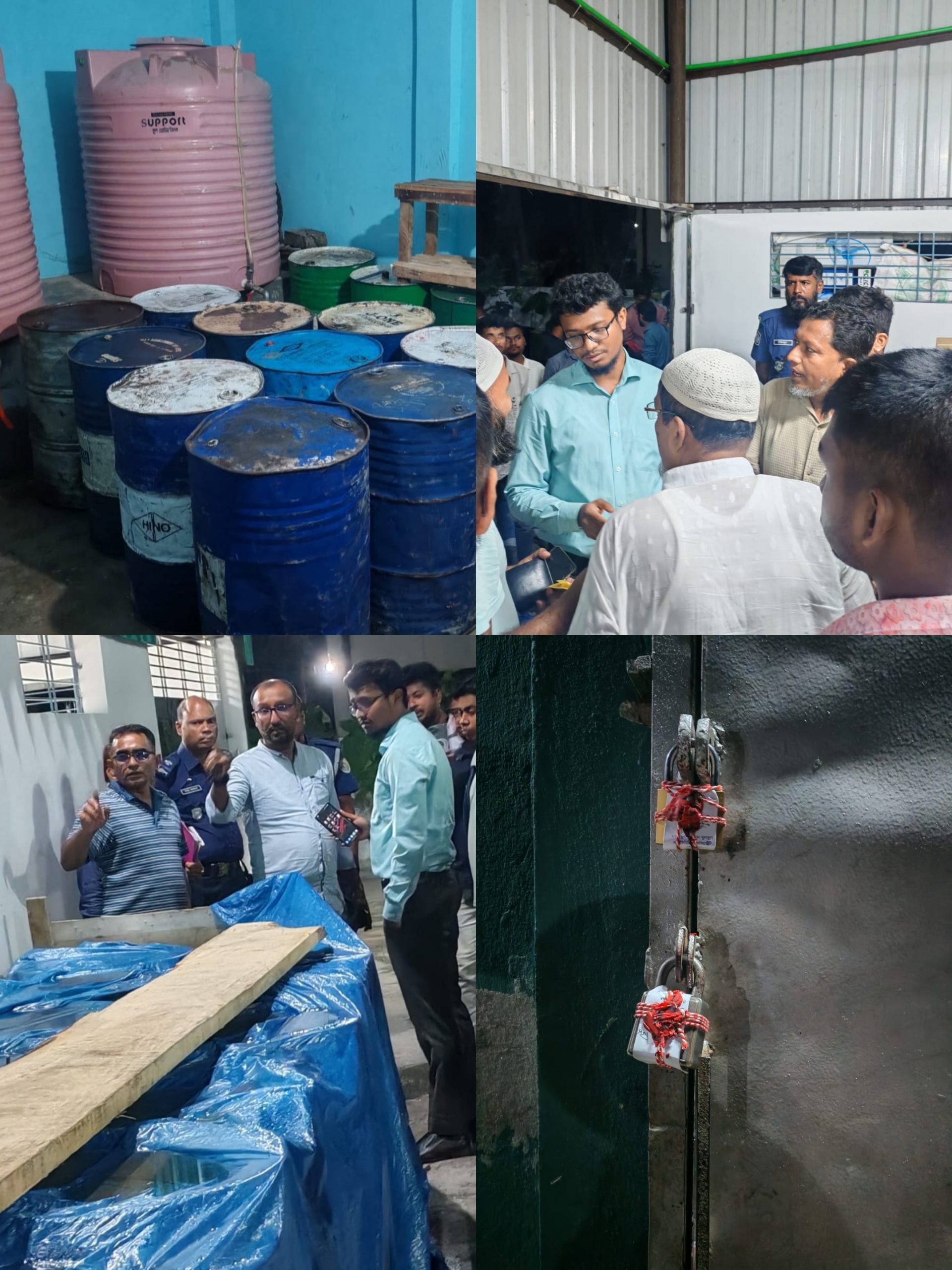 ভোলায় ৬ হাজার লিটার ডিজেল জব্দসহ দুই মজুদদারকে দের লক্ষ টাকা জরিমানা